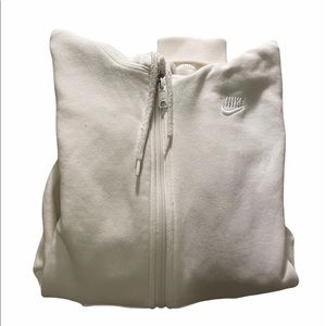 Vintage white Nike zip-up hoodie